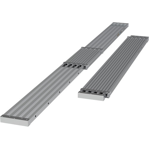 Planche de travail t&eacute;lescopique, 156" la x 12" pr, Capacit&eacute; de 250 lb, D&eacute;mont&eacute; WestPier