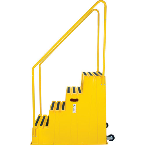Industrial Step Stool, 4 Steps, 44" x 22-1/4" x 65-1/8" High WestPier
