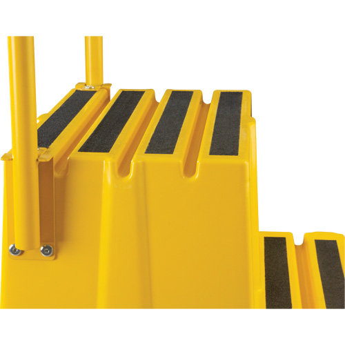Industrial Step Stool, 4 Steps, 44" x 22-1/4" x 65-1/8" High WestPier