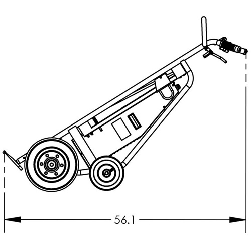 Powered Drum Hand Truck with Pneumatic Wheels WestPier