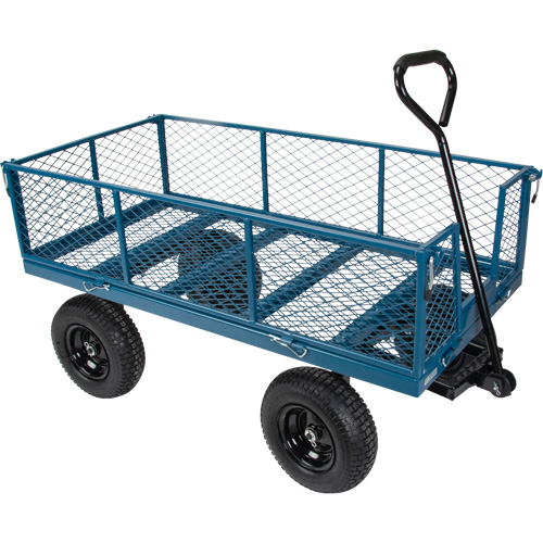 Wagon avec c&ocirc;t&eacute;s rabattables, 24" la x 48" la x Capacit&eacute; 800 lb WestPier