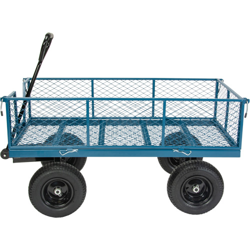 Wagon avec c&ocirc;t&eacute;s rabattables, 24" la x 48" la x Capacit&eacute; 800 lb WestPier