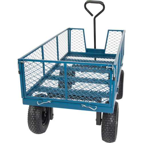 Wagon avec c&ocirc;t&eacute;s rabattables, 24" la x 48" la x Capacit&eacute; 800 lb WestPier