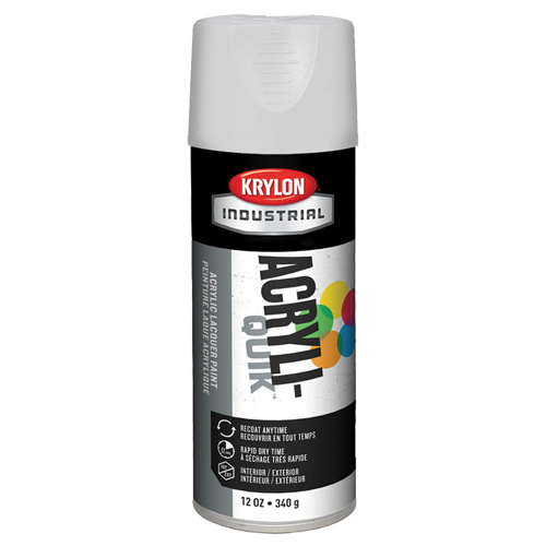 Laque industrielle Acryli-Quik, Blanc, Brillant, 12 oz, Canette a&eacute;rosol WestPier