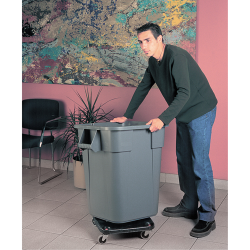 Square BRUTE&reg; Dollies, Polyethylene, Black WestPier