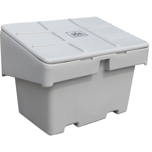 Salt Sand Container SOS, With Hasp, 42" x 29" x 30", 11 cu. Ft., Grey WestPier