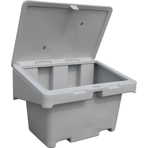 Salt Sand Container SOS, With Hasp, 42" x 29" x 30", 11 cu. Ft., Grey WestPier