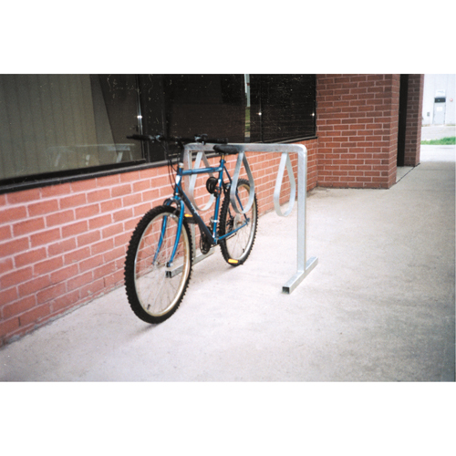 Style Bicycle Rack, Galvanized Steel, 6 Bike Capacity WestPier