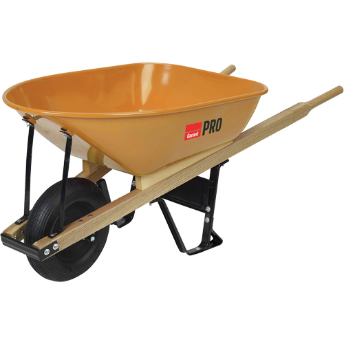 Pro Heavy-Duty Wheelbarrow, 6 cu. ft., Steel Tray WestPier