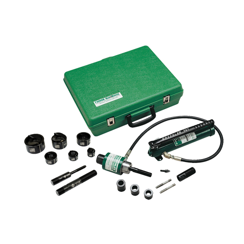 Hydraulic Knockout Kit with Hand Pump and Slug-Buster&reg; Punches WestPier