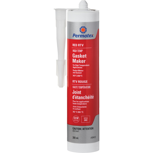Hi-Temp Red RTV Gasket Maker, 300 ml, Tube, Red WestPier