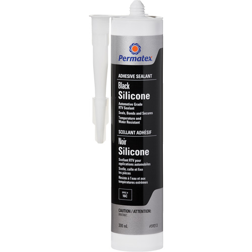 RTV Adhesive Sealant, 300 ml, Cartridge, Black WestPier