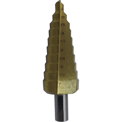 Foret &eacute;tag&eacute; M35 de premi&egrave;re qualit&eacute; JET-KUT Super, 3/16" - 1/2", Incr&eacute;ments de 1/16", Acier rapide WestPier