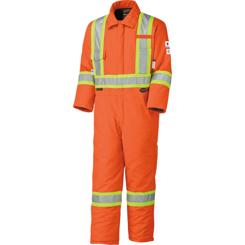5532A High Visibility FR Rated & Arc Rated Safety Coveralls, Size 2X-Large, High Visibility Orange, 58 cal/cm² WestPier