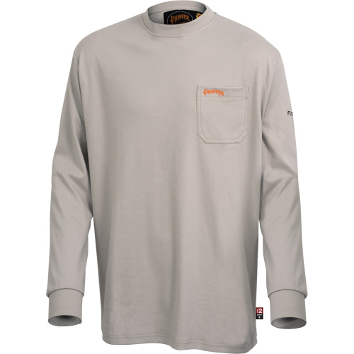 333 Chemise en coton &agrave; manches longues ignifuge, 2T-Grand, Gris WestPier