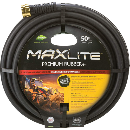 Boyaux pour usage commercial, Caoutchouc, 5/8" dia x 50' WestPier