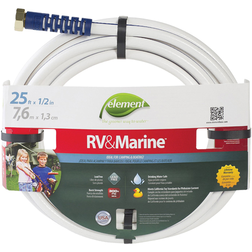 Element Marine & RV Water Hoses, PVC, 1/2" dia. x 25' WestPier