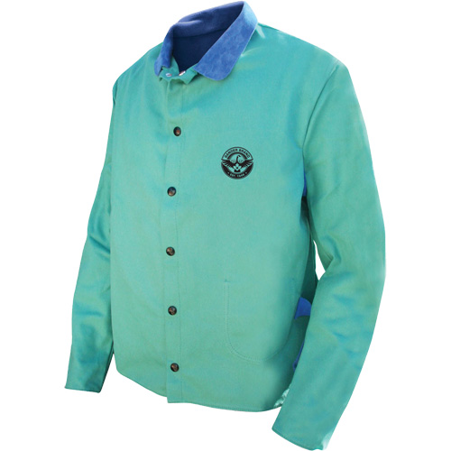 Veste de soudage Gander Brand Banox FR, Coton/Cuir, 2T-Grand, Vert WestPier