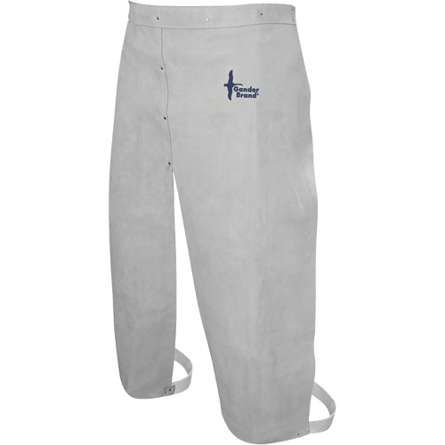Tablier de soudage en cuir, Taille &agrave; jambes fendues, 32" lo, Gris perle WestPier