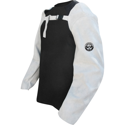 Leather Welding Sleeves, 24" L, Pearl Grey WestPier