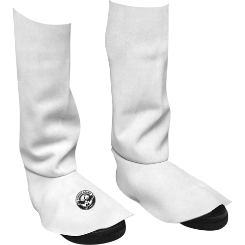 Leather Welding Spats, 15" L, Pearl Grey WestPier