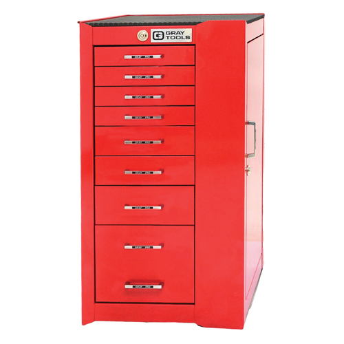 PRO+ Series Roller Cabinet, 8 Drawers, 19" W x 19" D x 36-1/2" H, Red WestPier