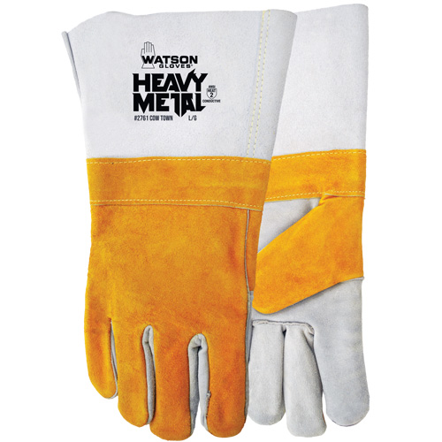Cow Town Flame-Resistant Gloves, Split Cowhide, Size Small WestPier