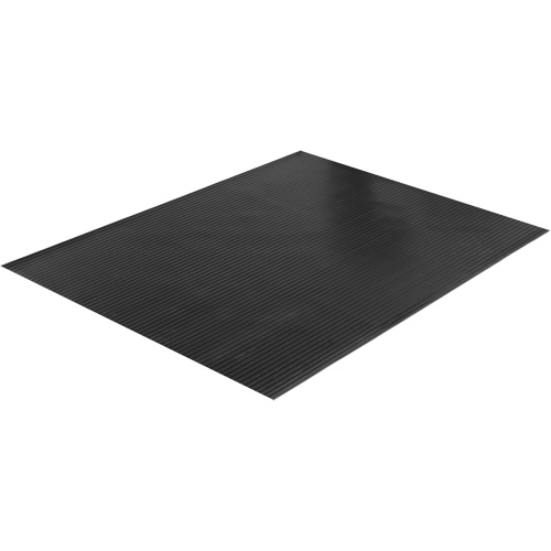 Wide Rib Matting, Runner, 4' x 75' x 1/8", Black WestPier