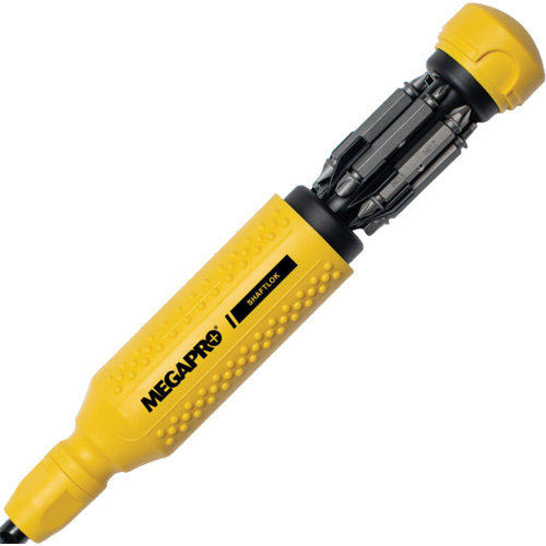Original SHAFTLOK 15-in-1 Multi-Bit Screwdriver, 8-37/50" L, Textured Handle WestPier