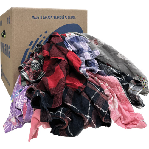 Wiper Rags, Flannel, 10 lbs. WestPier