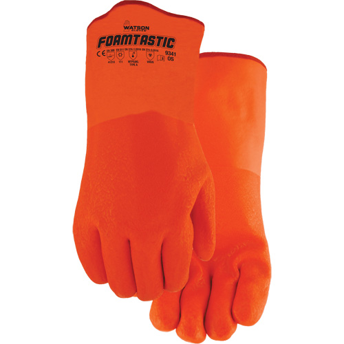 Foamtastic Gloves, One Size, PVC Coating, Foam Shell WestPier