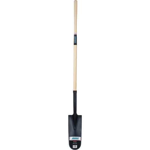 Heavy-Duty Drain Spade, Carbon Steel, 16" x 6" Blade, 45" L, Straight Handle WestPier
