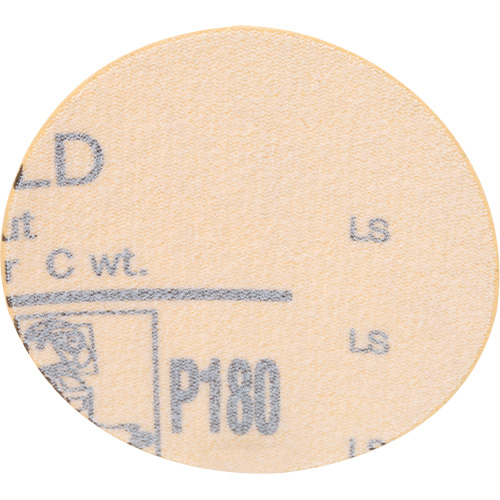 Gold Hookit Disc, 3" Dia., P180 Grit, Aluminum Oxide, C-Weight WestPier