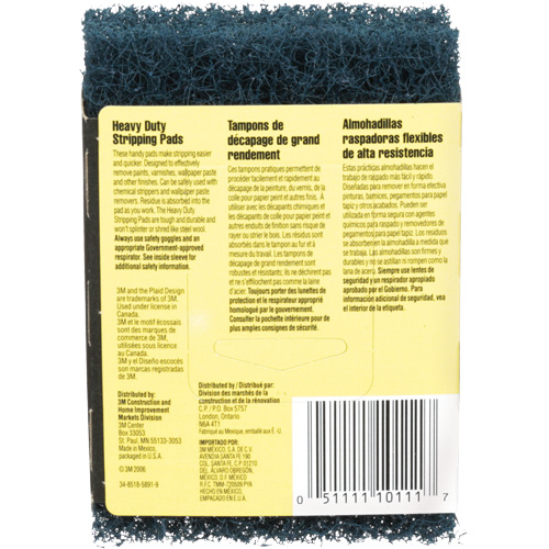 Tampons de d&eacute;capage pour gros travaux, Oxyde d'aluminium, 3-1/2" x 5", Grain Cors&eacute; WestPier