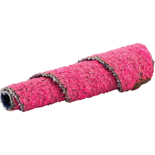 R928 Tapered Spiral Roll, 80 Grit, 3/8" Dia., Ceramic Alumina, 1-1/2" L, 1/8" Arbor WestPier