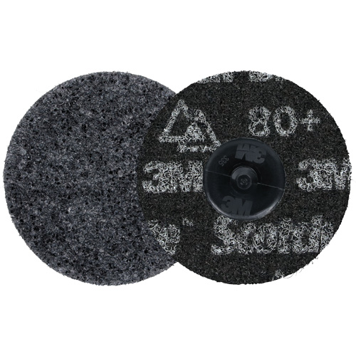 Scotch-Brite Roloc Precision Heavy Duty Surface Conditioning Disc, HD-DR, 3" Dia., 80+ Grit, Ceramic WestPier