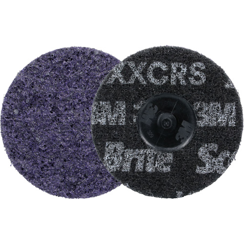 Meule robuste pour le conditionnement de pr&eacute;cision des surfaces Scotch-Brite Roloc, HD-DR, 3" dia., Grain 60+, C&eacute;ramique WestPier