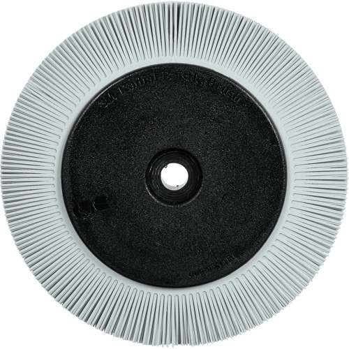 Brosse radiale en soies de pr&eacute;cision type S PN-RB avec bride Scotch-Brite , C&eacute;ramique, Grain 120+, 8" dia. WestPier