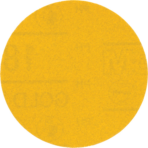 Hookit Gold Abrasive Disc, 09213, 3" Dia., 180 Grit, Aluminum Oxide, C-Weight WestPier