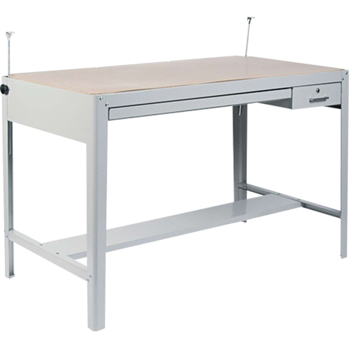 Base pour table &agrave; dessin de pr&eacute;cision, 56-3/8" la x Gris WestPier