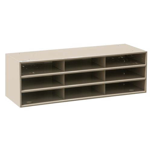 Organisateurs de donn&eacute;es, Stationnaire, 15 fentes, Acier, 33-3/4" la x 11 5/8" p x 17 3/4" h WestPier
