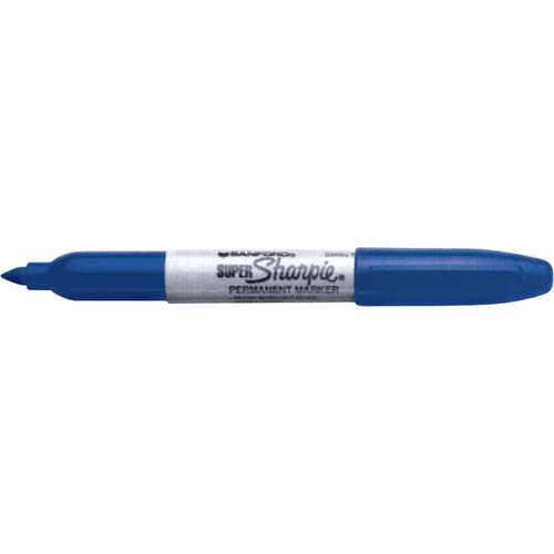 Permanent Markers - Super, Blue, Fine Tip WestPier