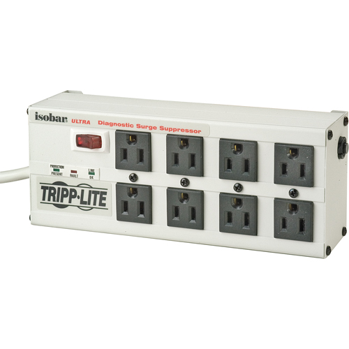 Isobar&reg; Premium Surge Suppressors, 8 Outlets, 3840 J, 1440 W, 12' Cord WestPier