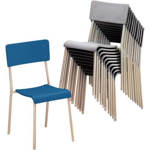 Ventura Stacking Chair, Polypropylene, Grey WestPier