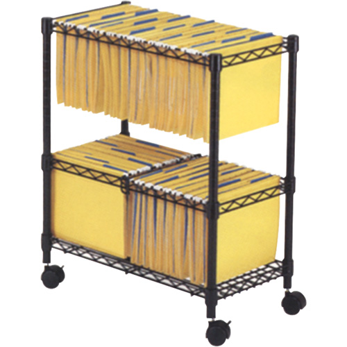 File Carts- 2-tier Rolling File Cart WestPier