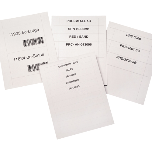 Bin Buddy Label Holders, 48" L x 8" W WestPier