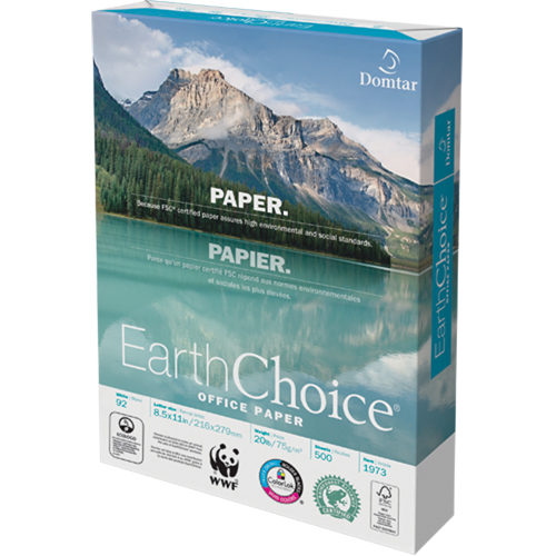 Papier pour le bureau EarthChoice, FSC, 8-1/2" x 11", 20 lb, Blanc WestPier