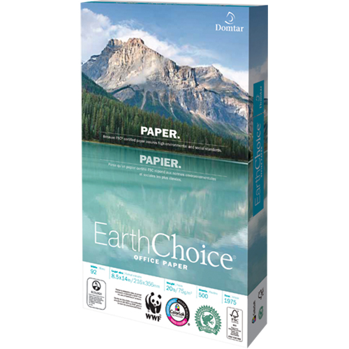 Papier pour le bureau EarthChoice, FSC, 8-1/2" x 14", 20 lb, Blanc WestPier