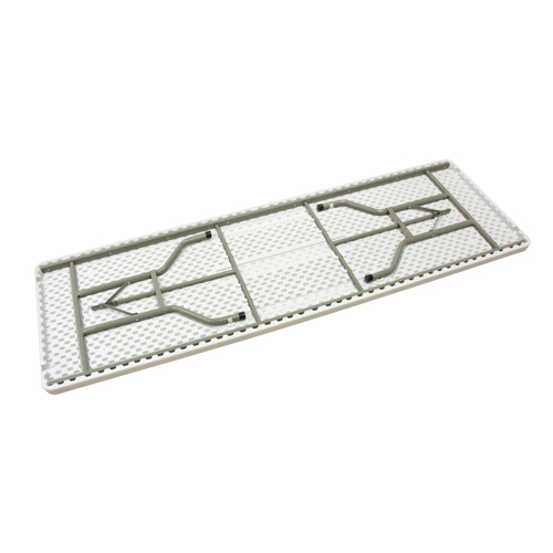 Folding Table, Rectangular, 96" L x 30" W, Polyethylene, White WestPier