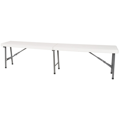 Folding Bench, Polyethylene, 72" L x 12" W x 17" H WestPier